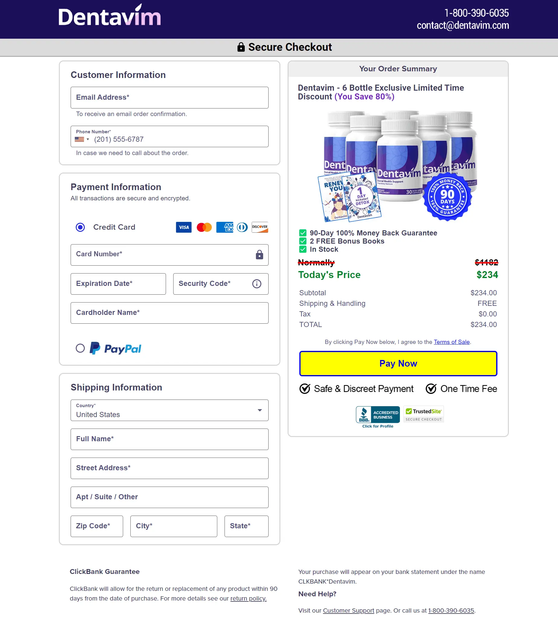 DentaVim Order Form